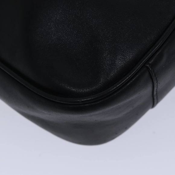 GUCCI Bamboo Hand Bag Leather 2way Black Auth th5241 - Picture 16 of 16